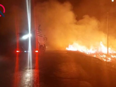 Ağdamda güclü yanğın başladı