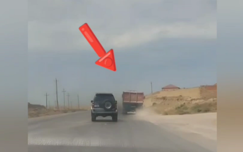 Təhlükəli manevrlər edən &ldquo;KamAZ&rdquo; sürücüsü həbs edildi - VİDEO