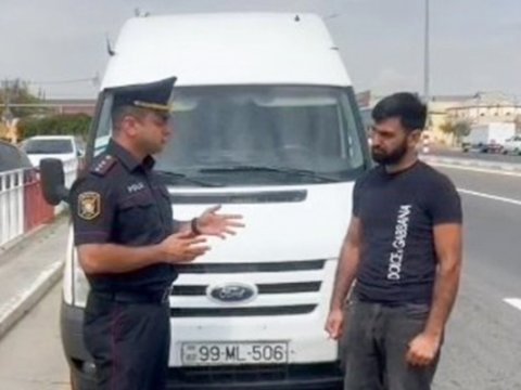 Təhlükə saçan “Ford” sürücüsü saxlanıldı