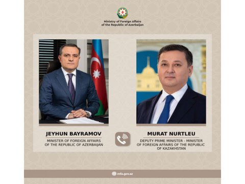 Ceyhun Bayramov həmkarı ilə danışıqlar apardı