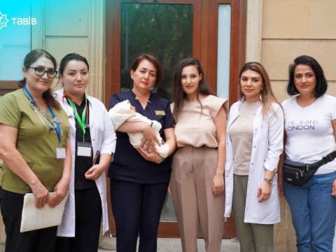 Metroda doğulan körpə və anası evə buraxıldı