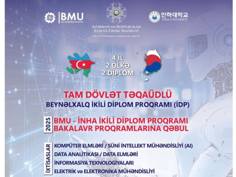 BMU ikili diplom proqramına qəbulun nəticələrini açıqladı
