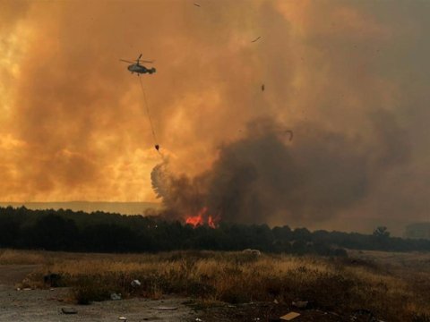 Türkiyədə meşə yanır - Əhali&nbsp;təxliyə olunur