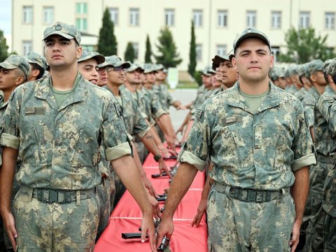 Orduda andiçmə mərasimləri - FOTO/VİDEO