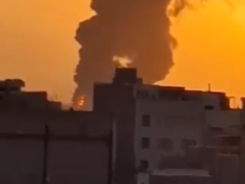 Tehranda güclü yanğın: şəhəri tüstü bürüdü - GÖRÜNTÜLƏR