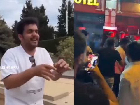 Şəhidlər Xiyabanında nalayiq hərəkətlər edən turistlər SAXLANILDI - VİDEO