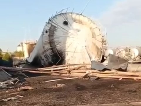 Rusiyanın vurduğu SOCAR obyektindən yeni GÖRÜNTÜLƏR