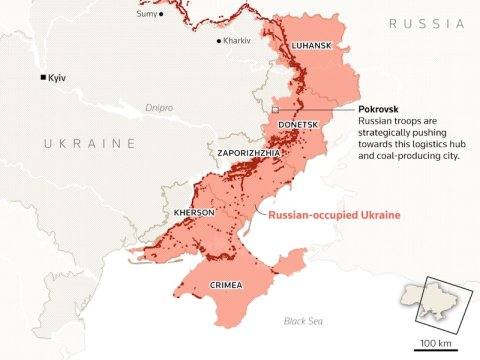 Rusiya Ukraynanın nə qədər ərazisini işğal edib? - XƏRİTƏ