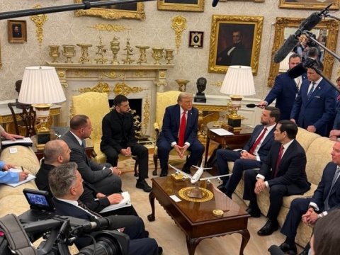 Görüşün keçirildiyi otağa bu xəritə yerləşdirildi