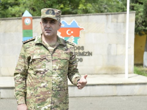 Hərbi prokuror DSX-nin hərbçiləri ilə bir arada - FOTOLAR