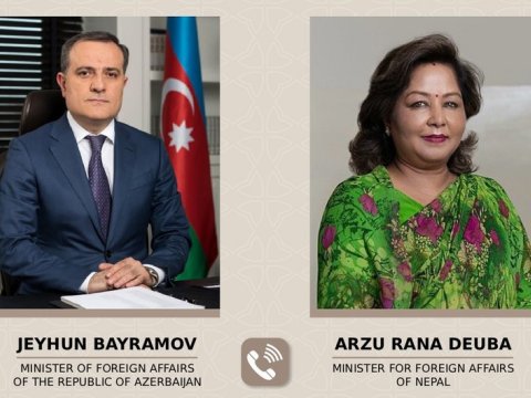 Ceyhun Bayramov həmkarı ilə danışıqlar apardı