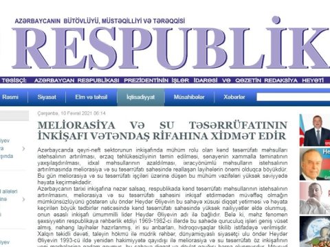 “Respublika” qəzeti bağlandı - Baş redaktora yeni vəzifə verildi