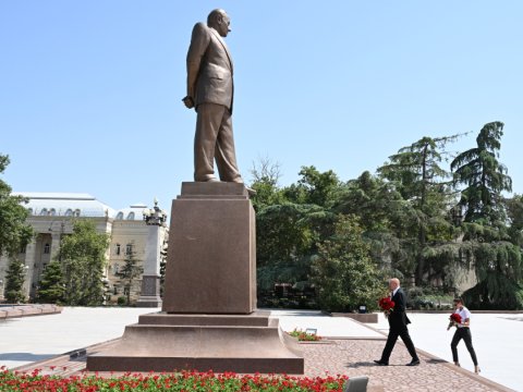 Prezidentlə xanımı GƏNCƏDƏ