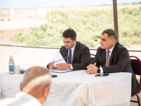 Neftçalanın icra başçısı səyyar görüş keçirib - FOTOLAR