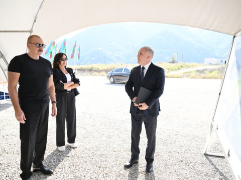 Kəlbəcərdə&nbsp;4-cü yaşayış kompleksinin təməli qoyuldu - FOTO