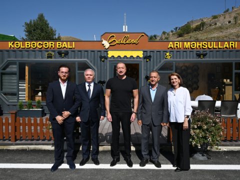 Prezident daha bir açılışda iştirak etdi - FOTOLAR