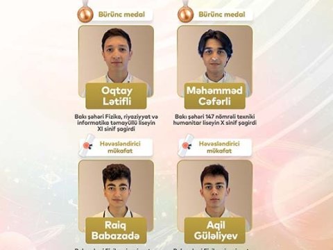 Məktəblilərimiz 4 mükafat qazandı