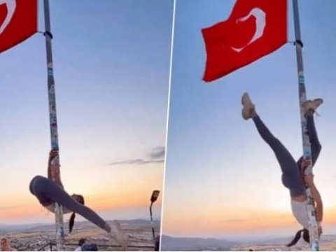 Türk bayrağına qarşı bunu&nbsp;edənə&nbsp;cinayət işi açıldı - VİDEO