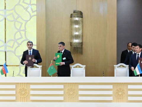 Azərbaycan, Türkmənistan və&nbsp;Özbəkistan arasında sənədlər imzalandı - YENİLƏNİB