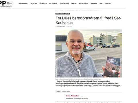 Cənubi Qafqazdakı sülh prosesi Norveç mətbuatında