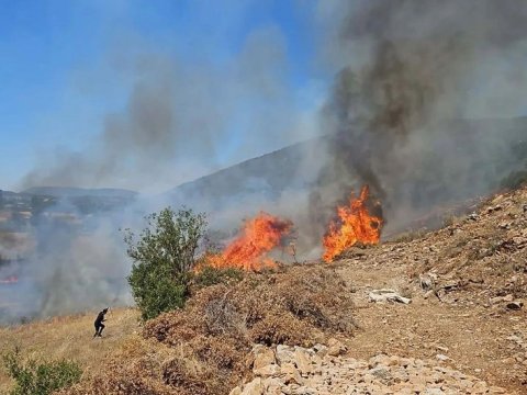 Dağlıq ərazidə yanğın başladı