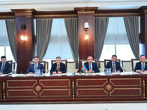 Rumıniyalı deputatlar Milli Məclisdə - FOTO