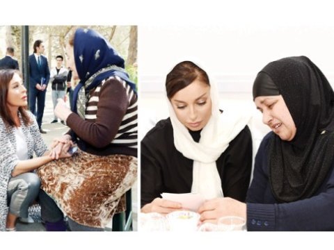 Şəhid ailələri: Mehriban xanım hər zaman yanımızdadır!