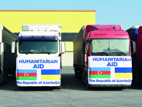 Azərbaycanın Ukraynaya göstərdiyi humanitar yardımların ümumi həcmi 