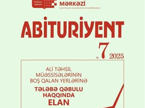 “Abituriyent” jurnalının 7-ci nömrəsi çıxdı