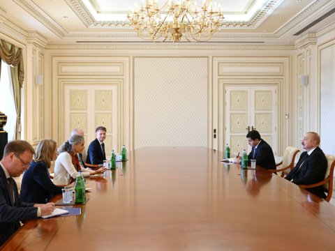 Avropalı diplomat İlham Əliyevin qəbulunda: nələr müzakirə edildi? - FOTO