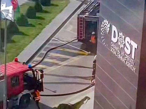 Yanğın olan DOST Mərkəzi müvəqqəti bağlandı