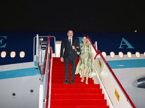 İlham Əliyev Çində səfərdədir