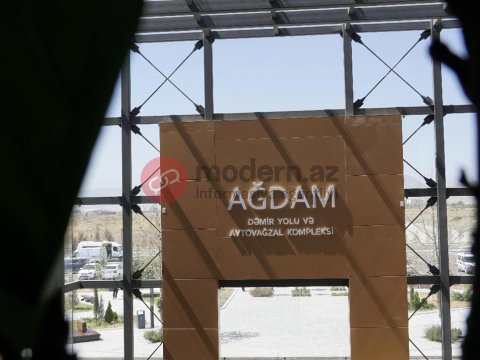 32 ildən sonra Ağdam Dəmir Yolu stansiyasında - FOTOLAR