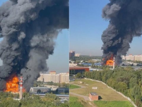 Moskva yaxınlığında güclü YANĞIN