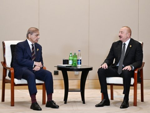 Prezident Pakistanın Baş naziri ilə görüşdü - FOTO