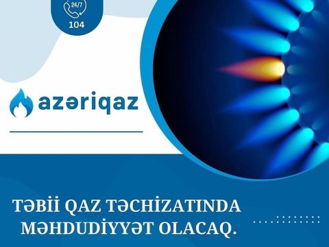 Bu ərazilərdə qaz KƏSİLƏCƏK