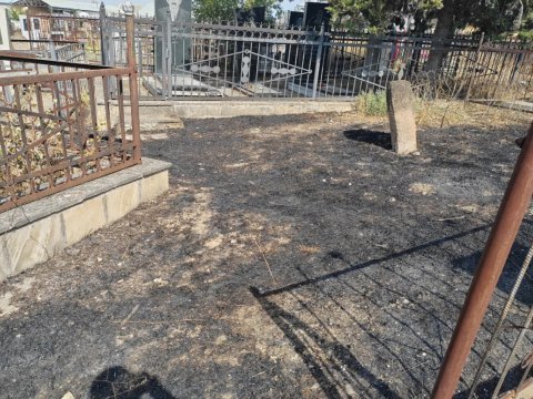 Qəbiristanlığı yandıran şəxslər saxlanıldı