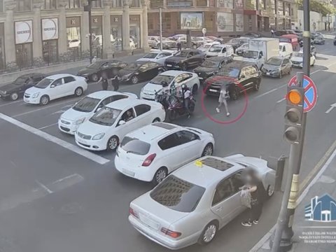 Bakıda maşın piyadanı belə vurdu - ANBAAN GÖRÜNTÜLƏR