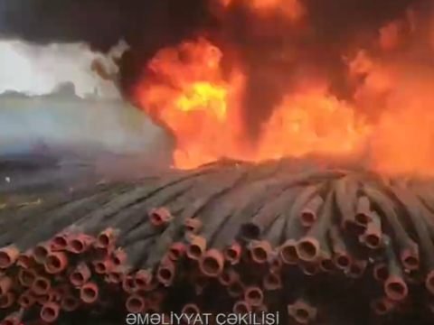 Qaxda yanğın - VİDEO