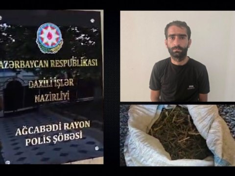 Ağcəbədidə narkotacir tutuldu