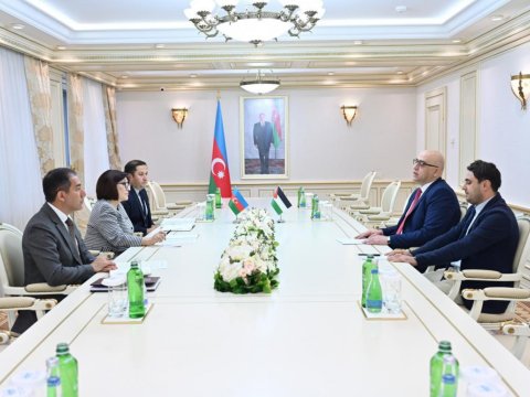Sahibə Qafarova Fələstinin yeni səfiri ilə görüşüb 