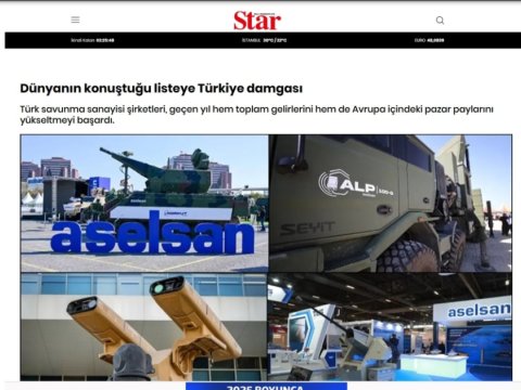 Dünyanın ən böyük 100 silah şirkəti - 5-i Türkiyənindir