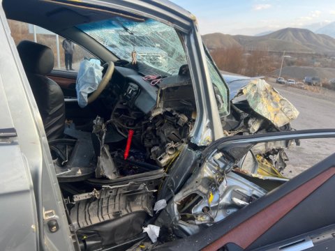 Cəlilabadda ağır yol qəzası - 6 nəfər yaralandı