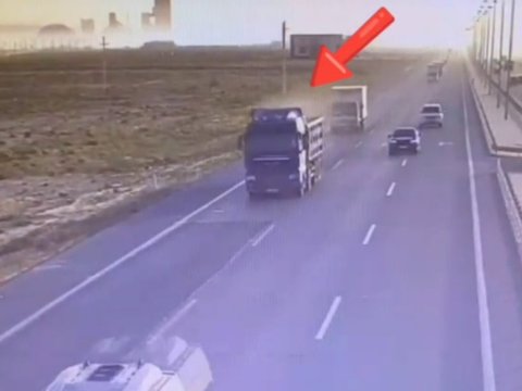 Qablaşdırılmayan yükləri daşıyan sürücülərə&nbsp;xəbərdarlıq - VİDEO