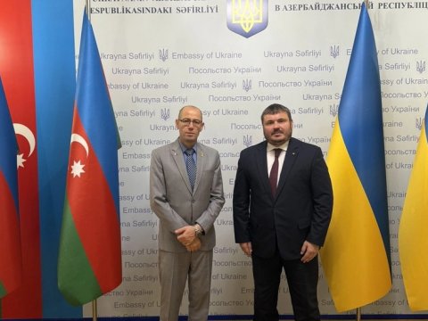 Ukrayna və İsrail səfirləri Bakıda görüşdülər