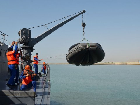 Hərbi Dəniz Qüvvələrində təlimlərdən GÖRÜNTÜLƏR