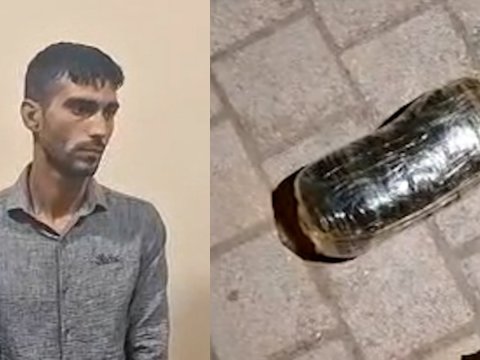 Heroin satan narkokuryer saxlanıldı