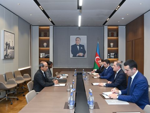 Джейхун Байрамов встретился с генеральным секретарем МИД Джибути