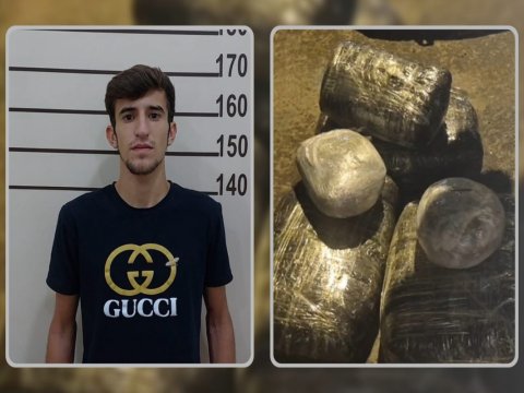 Narkokuryerdən 13 kq marixuana aşkarlandı