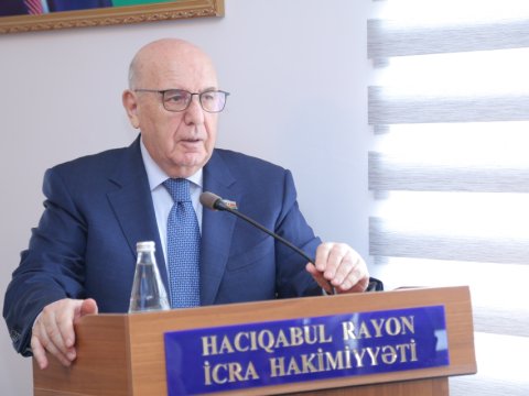 Hacıqabul Rayon Ağsaqqallar Şurasının hesabatı - FOTO